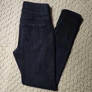 Old Navy Black Mid-Rise Rockstar Super Skinny Jeggings 2